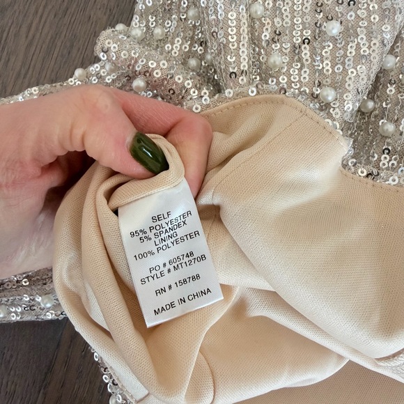 MABLE Cream Beaded Crop Top - Picture 3 of 6